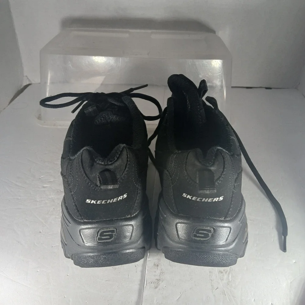 Skechers D'Lites Sneakers 9.5W Black Chunky Dad Shoe Y2K Gorpcore 11949W
